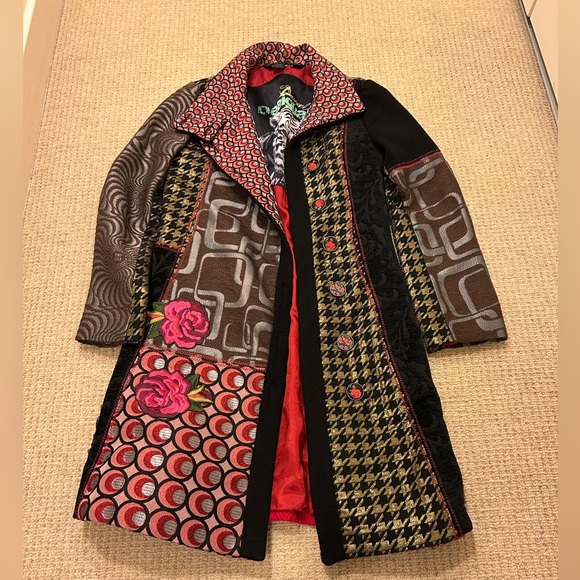 desigual coat jacket size 38 - Picture 2 of 14